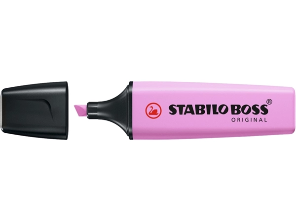 Een Markeerstift STABILO BOSS Original 70/158 pastel fris fuchsia koop je bij VHK Kantoorartikelen