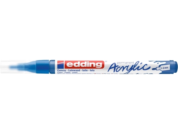 Een Acrylmarker edding e-5300 fijn gentiaanblauw koop je bij VHK Kantoorartikelen