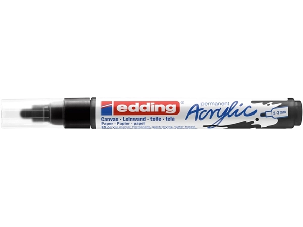 Een Acrylmarker edding e-5100 medium zwart koop je bij VHK Kantoorartikelen