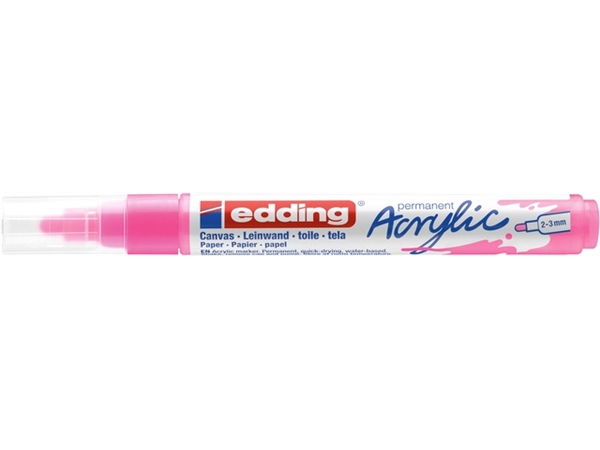 Een Acrylmarker edding e-5100 medium neon roze koop je bij Continu Kantoor