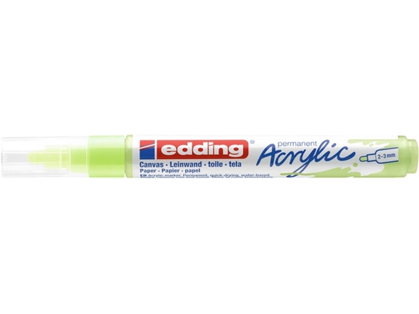 Een Acrylmarker edding e-5100 medium pastel groen koop je bij Continu Kantoor