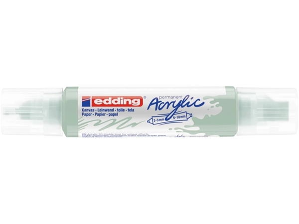 Een Acrylmarker edding e-5400 3D double liner zacht mint koop je bij VHK Kantoorartikelen