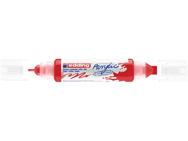 Een Acrylmarker edding e-5400 3D double liner verkeersrood koop je bij Continu Kantoor