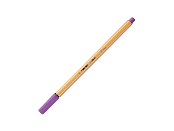 Een Fineliner STABILO point 88/60 fijn vergrijsd violet koop je bij VHK Kantoorartikelen