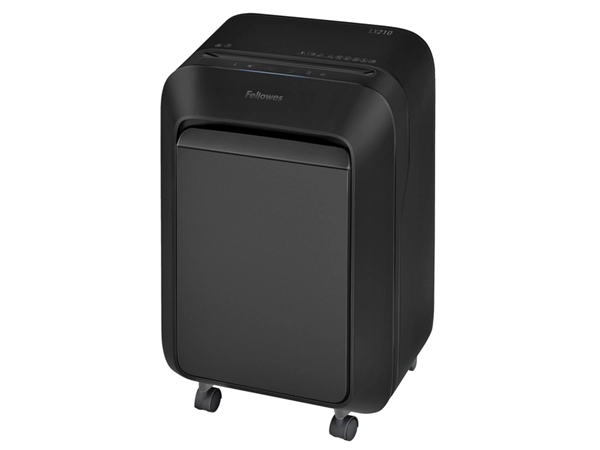 Een Papiervernietiger Fellowes Powershred LX210 snippers 4x12mm zwart koop je bij VHK Kantoorartikelen