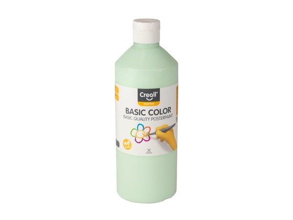 Een Plakkaatverf Creall basic pastel groen 500ml koop je bij VHK Kantoorartikelen