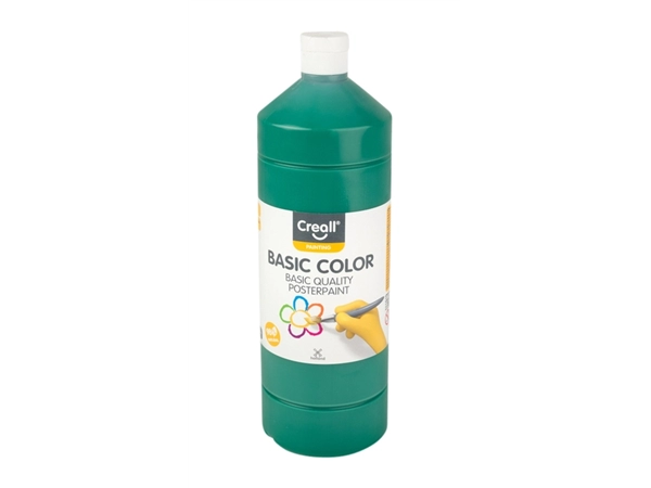 Een Plakkaatverf Creall basic donkergroen 1000ml koop je bij VHK Kantoorartikelen