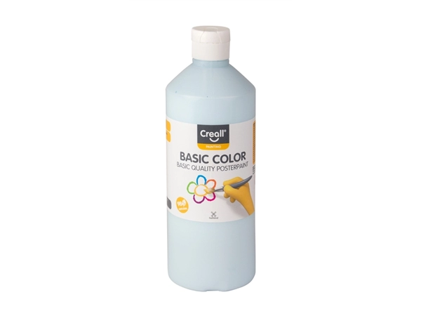 Een Plakkaatverf Creall basic pastel blauw 500ml koop je bij Continu Kantoor