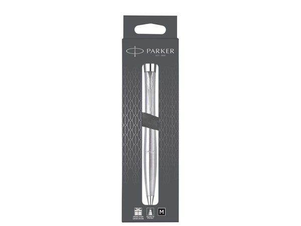 Een Balpen Parker Urban twist metro metallic CT medium blister à 1 stuk koop je bij VHK Kantoorartikelen