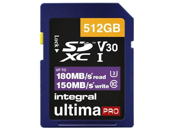 Een Geheugenkaart Integral SDXC 512GB koop je bij VHK Kantoorartikelen