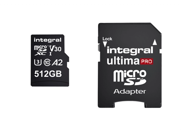 Een Geheugenkaart Integral microSDXC 512GB koop je bij VHK Kantoorartikelen