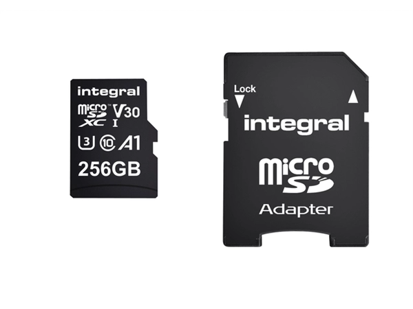 Een Geheugenkaart Integral microSDXC 256GB koop je bij VHK Kantoorartikelen