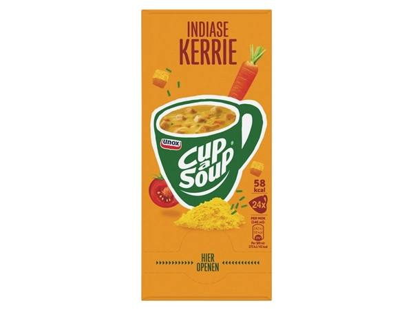 Een Cup-a-Soup Unox Indiase kerrie 24x140ml koop je bij Hoekmankantoorartikelen.nl