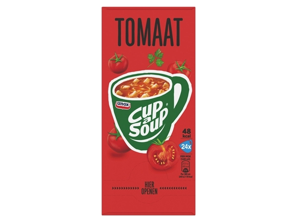 Een Cup-a-Soup Unox tomaat 24x140ml koop je bij Hoekmankantoorartikelen.nl