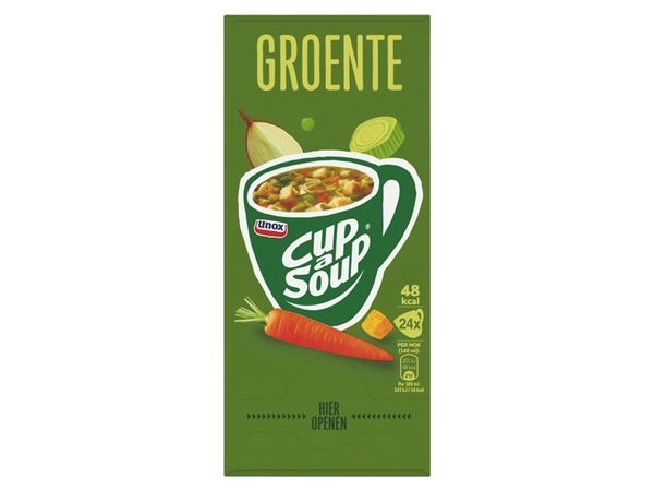 Een Cup-a-Soup Unox groente 24x140ml koop je bij Hoekmankantoorartikelen.nl