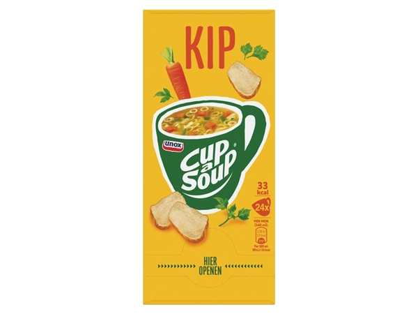 Een Cup-a-Soup Unox kip 24x140ml koop je bij Hoekmankantoorartikelen.nl