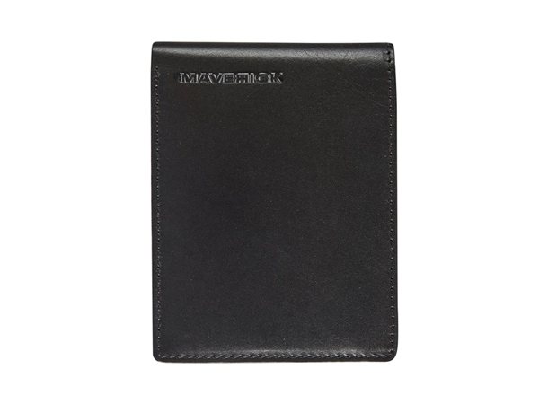 Een Portemonee Maverick All Black compact met kleingeldvak RFID leer zwart koop je bij Hoekmankantoorartikelen.nl