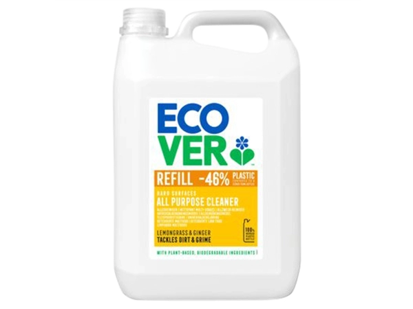 Een Allesreiniger Ecover citroengrass & gember navulflacon 5L koop je bij Company Supplies