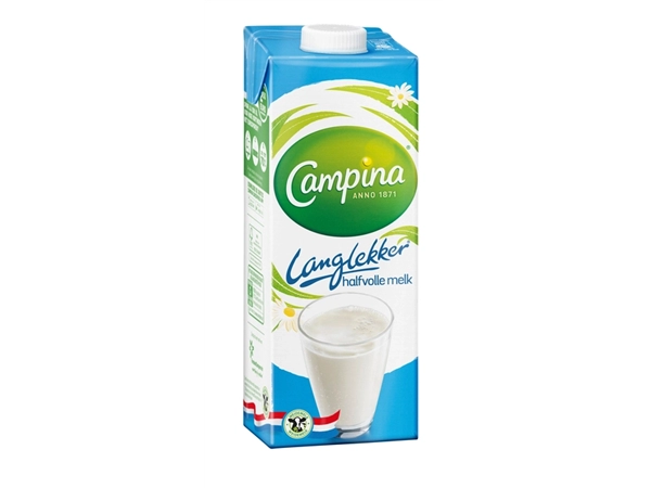 Een Melk Campina LangLekker halfvol 1 liter koop je bij Continu Kantoor