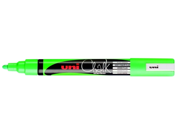 Een Krijtstift Uni-ball chalk rond 1.8-2.5mm fluor groen koop je bij VHK Kantoorartikelen