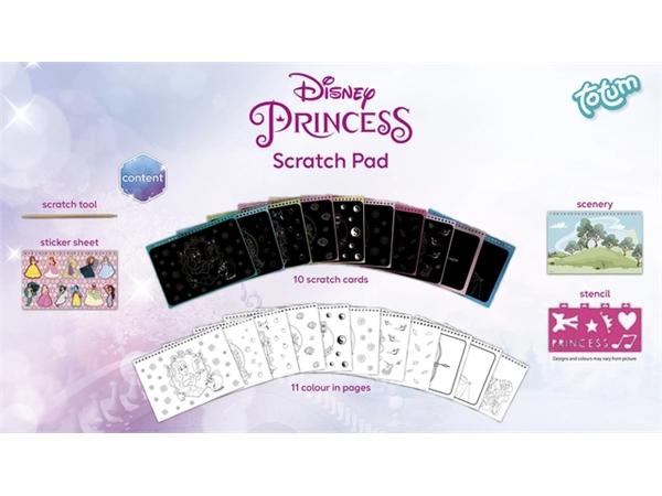 Een Knutselset Totum Disney Princess scratchbook koop je bij Continu Kantoor