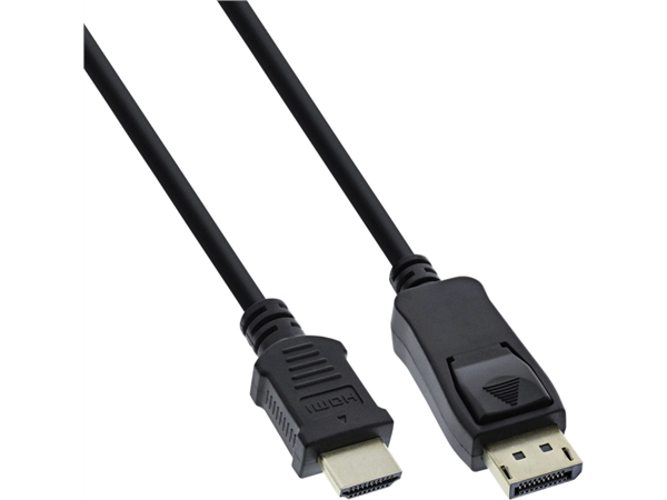 Een Kabel inLine Displayport HDMI 4K M/M 2 meter zwart koop je bij VHK Kantoorartikelen