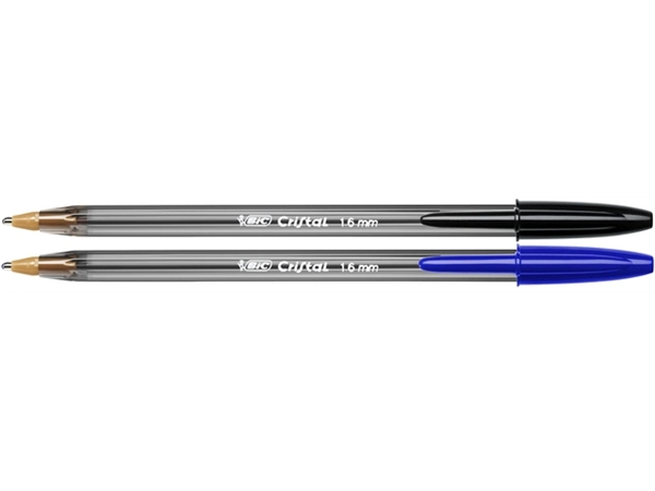 Een Balpen Bic Cristal large zwart koop je bij VHK Kantoorartikelen