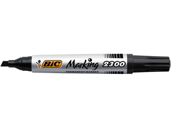 Een Viltstift Bic 2300 ecolutions schuin medium zwart koop je bij VHK Kantoorartikelen