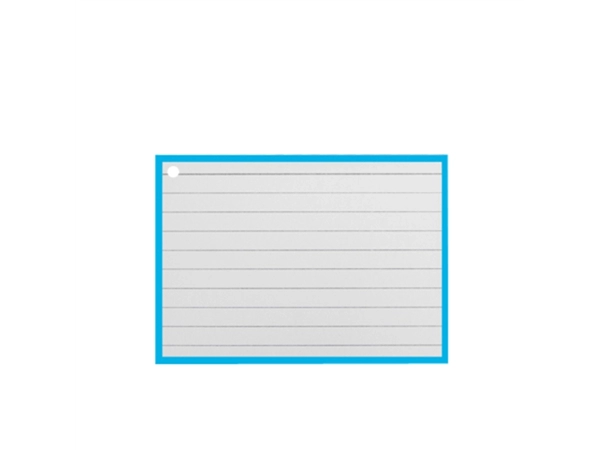 Een Flashcards A7 Blauw incl. clipring 50 vel koop je bij Continu Kantoor