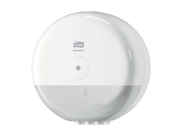 Een Toiletpapierdispenser Tork SmartOne® Mini T9 Elevation wit 681000 koop je bij VHK Kantoorartikelen