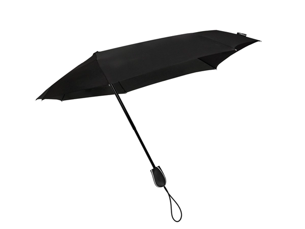 Een Paraplu STORMaxi® opvouwbaar Ø 90cm handmatige sluiting windproof zwart koop je bij Hoekmankantoorartikelen.nl