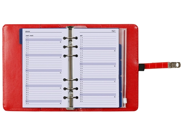 Een Organizer Kalpa Personal inclusief agenda 2024-2025 7dagen/2pagina's croco rood koop je bij Continu Kantoor