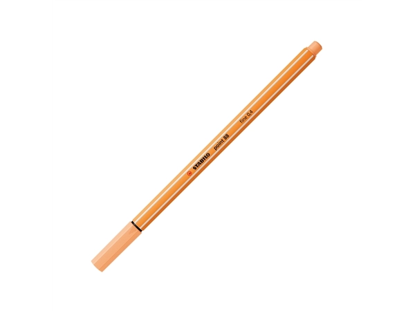 Een Fineliner STABILO point 88/25 fijn pastel oranje koop je bij Hoekmankantoorartikelen.nl