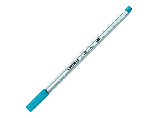 Een Brushstift STABILO Pen 568/31 lichtblauw koop je bij VHK Kantoorartikelen