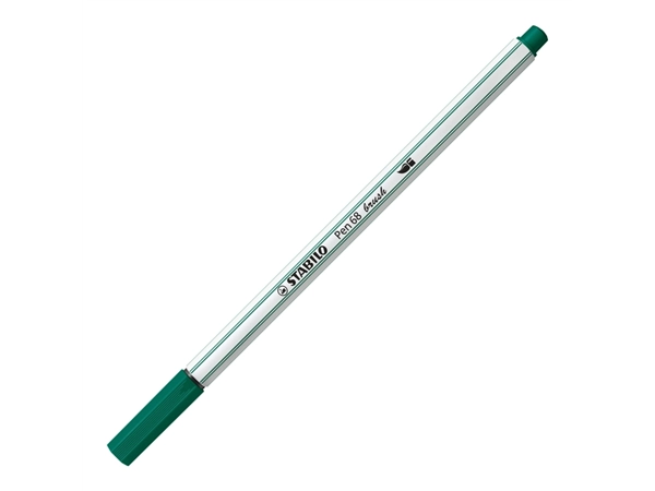 Een Brushstift STABILO Pen 568/53 turquoisegroen koop je bij Hoekmankantoorartikelen.nl