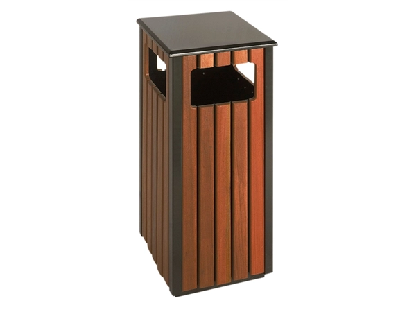 Een Afvalbak Vepa Bins voor buiten 36l zwart/houtlook koop je bij VHK Kantoorartikelen