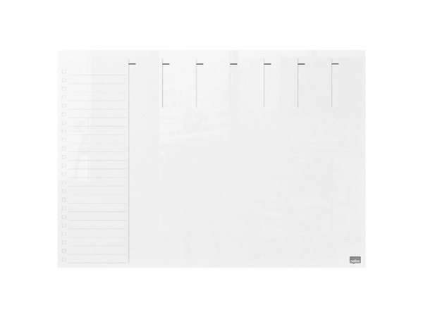 Een Weekplanner Nobo transparant acryl A4 koop je bij VHK Kantoorartikelen