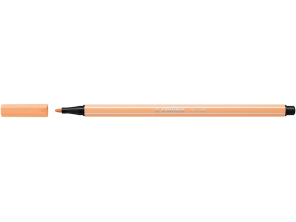 Een Viltstift STABILO Pen 68/25 medium pastel oranje koop je bij Hoekmankantoorartikelen.nl