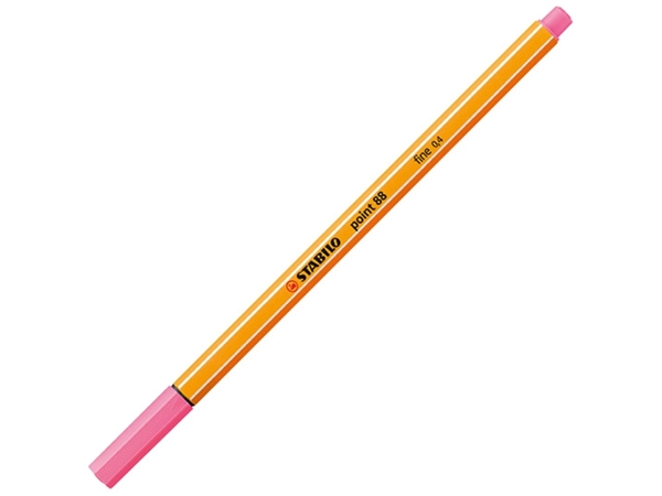 Een Fineliner STABILO point 88/29 fijn roze koop je bij Continu Kantoor