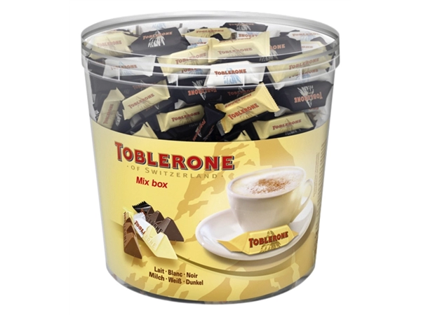 Een Chocolade Toblerone mini's mix koop je bij VHK Kantoorartikelen