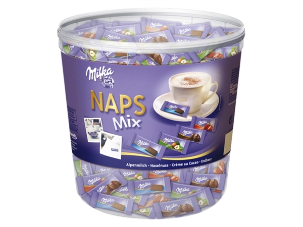 Een Chocolade Milka Naps mix koop je bij VHK Kantoorartikelen