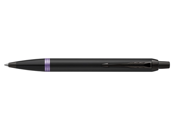 Een Balpen Parker IM black purple vibrant ring medium koop je bij VHK Kantoorartikelen