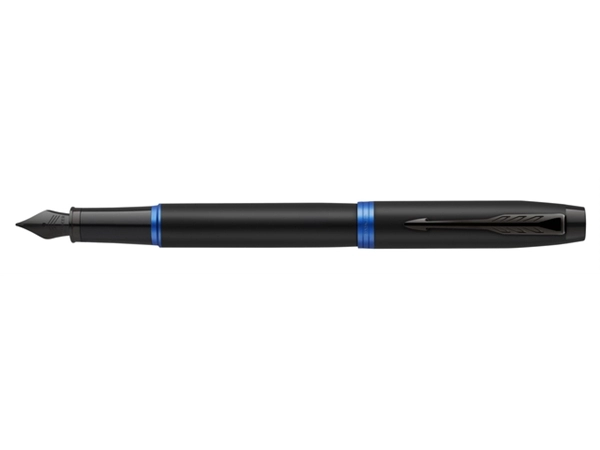 Een Vulpen Parker IM black blue vibrant ring fijn koop je bij VHK Kantoorartikelen