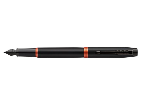 Een Vulpen Parker IM black orange vibrant ring medium koop je bij VHK Kantoorartikelen