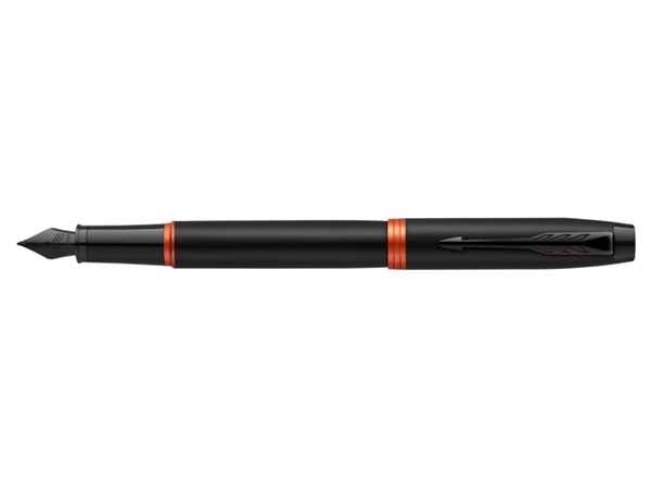 Een Vulpen Parker IM black orange vibrant ring fijn koop je bij VHK Kantoorartikelen