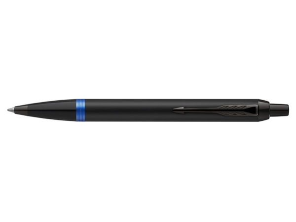 Een Balpen Parker IM black blue vibrant ring medium koop je bij VHK Kantoorartikelen