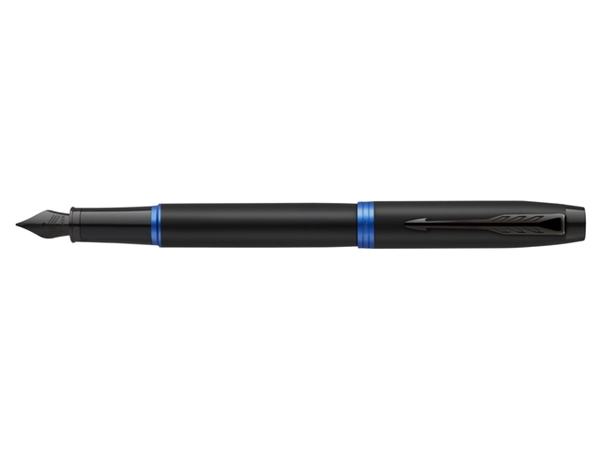 Een Vulpen Parker IM black blue vibrant ring medium koop je bij VHK Kantoorartikelen