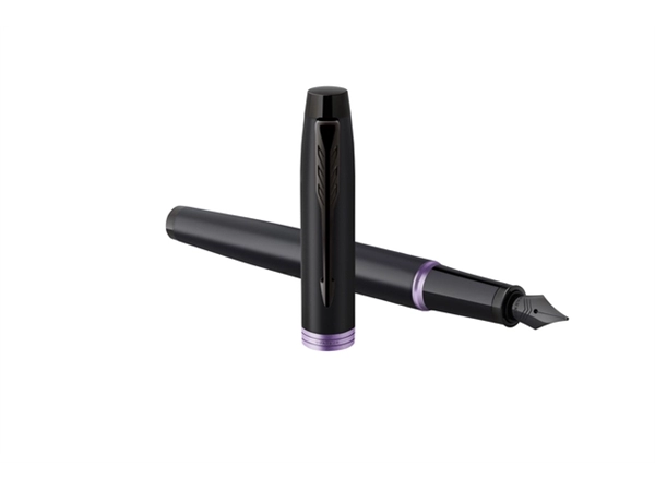 Een Vulpen Parker IM black purple vibrant ring medium koop je bij Continu Kantoor