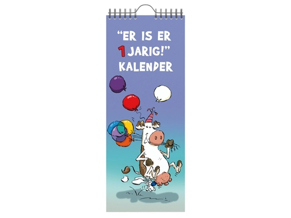 Een Verjaardagskalender Lannoo Ritstier 130x325 blauw koop je bij VHK Kantoorartikelen