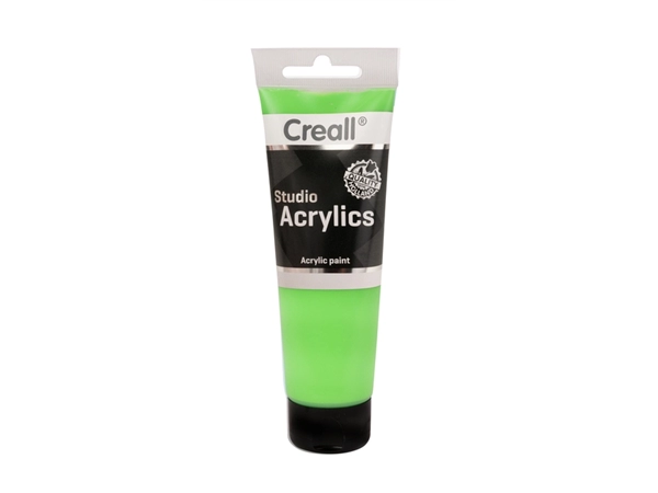 Een Acrylverf Creall Studio Acrylics 79 fluor green 120ml koop je bij Continu Kantoor